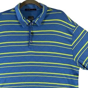 Vintage Nike Polo Shirt Tiger Woods Collection Mens XL Blue Lime Green Golf